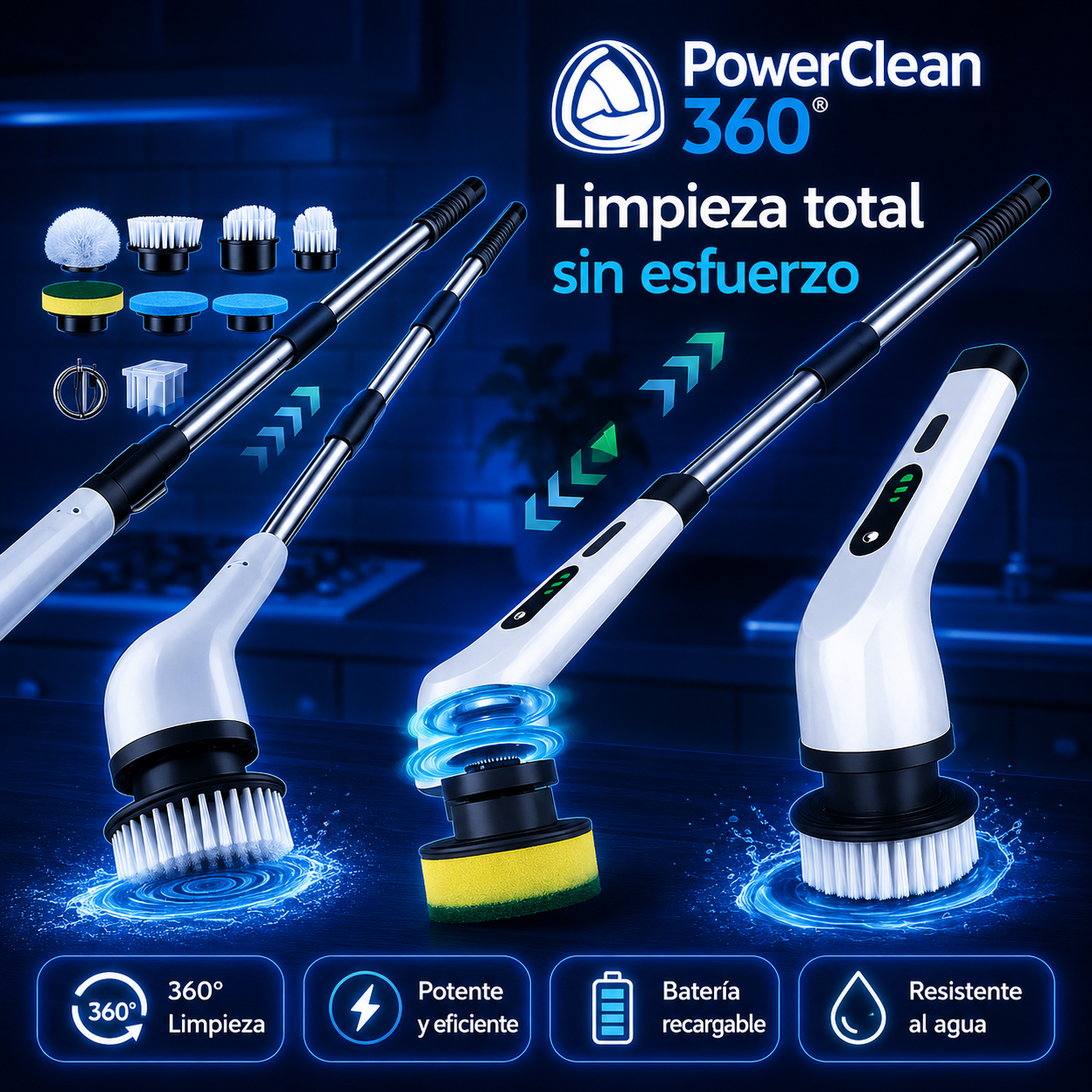 PowerClean 360° | Limpieza total sin esfuerzo