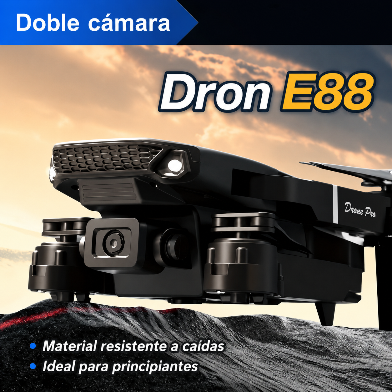 🚁 Dron SkyView Pro: El Único Ultra-Resistente Diseñado A Prueba de Choques y Principiantes🔥🔥